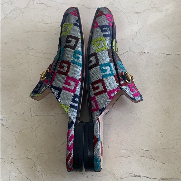 Gucci Lurex Princetown metallic GG Mules - Picture 6 of 15
